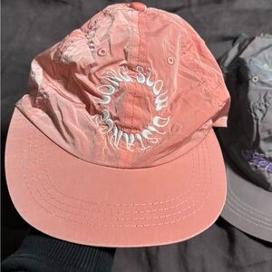 Satisfy Running Hat—Long Slow Distance Pink Cap